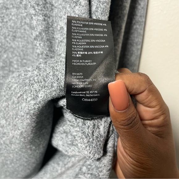 Maeve Anthropologie Women Sweater Dress Small Gray Cowl Neck Ballon Sleeve - Picture 9 of 10